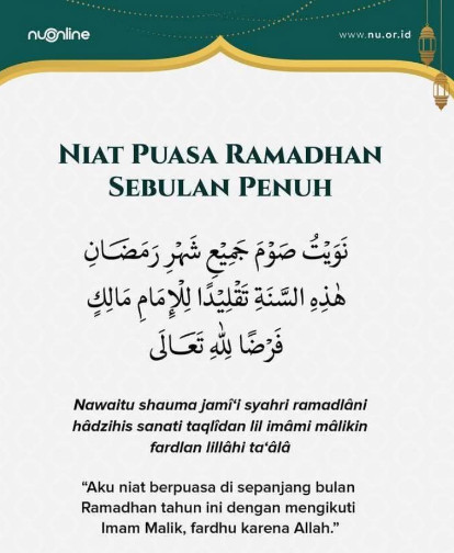 niat puasa
